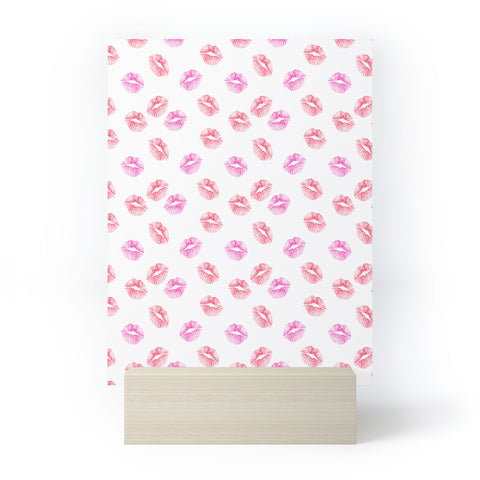 Wonder Forest Kiss Kiss Lips Mini Art Print