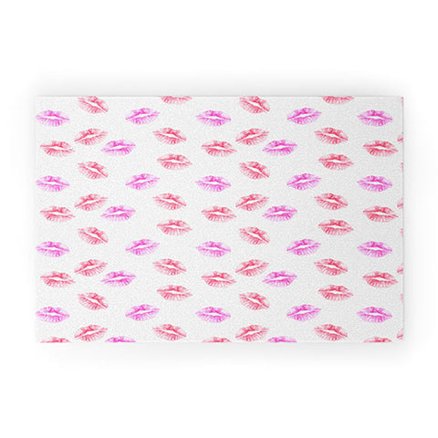 Wonder Forest Kiss Kiss Lips Welcome Mat