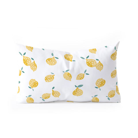 Wonder Forest Lots of Lemons Oblong Throw Pillow