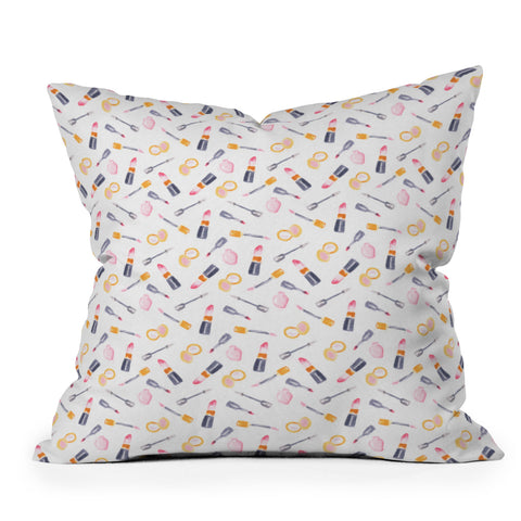 Wonder Forest Makeup Madness Throw Pillow