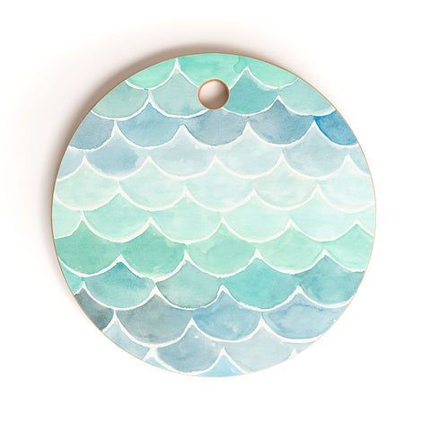 Wonder Forest Mermaid Scales Cutting Board Round