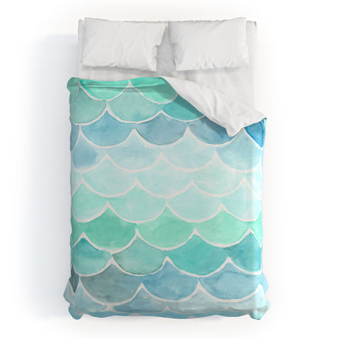 Wonder Forest Mermaid Scales Duvet Cover