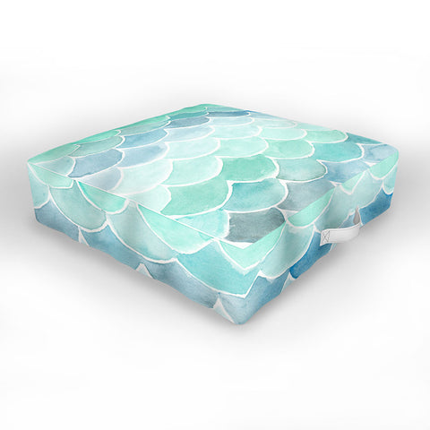 Wonder Forest Mermaid Scales Outdoor Floor Cushion