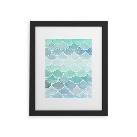 Wonder Forest Mermaid Scales Framed Art Print