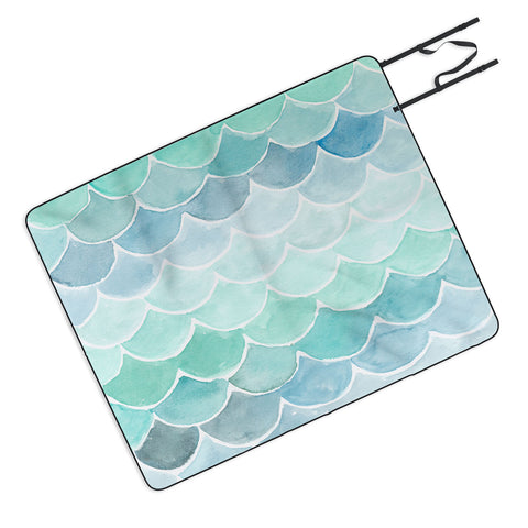 Wonder Forest Mermaid Scales Picnic Blanket