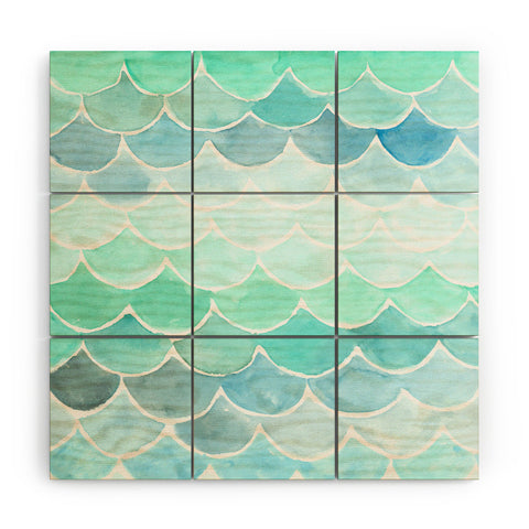 Wonder Forest Mermaid Scales Wood Wall Mural