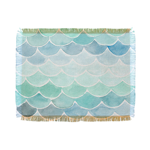 Wonder Forest Mermaid Scales Throw Blanket