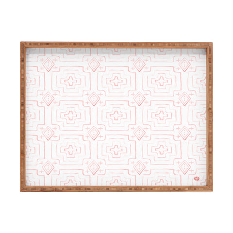Wonder Forest Moroccan Mood Rose Rectangular Tray