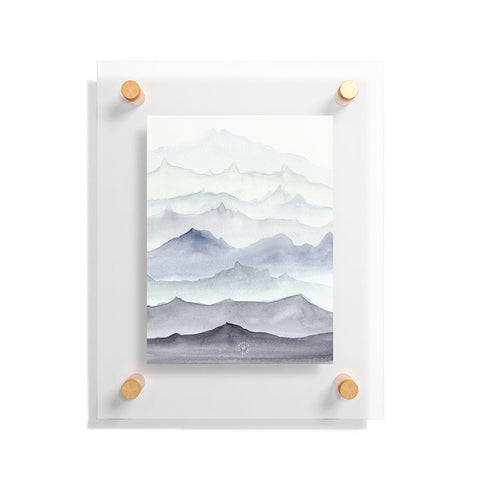 Wonder Forest Mountain Mist Floating Acrylic Print