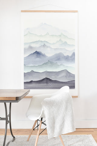 Wonder Forest Mountain Mist Art Print And Hanger