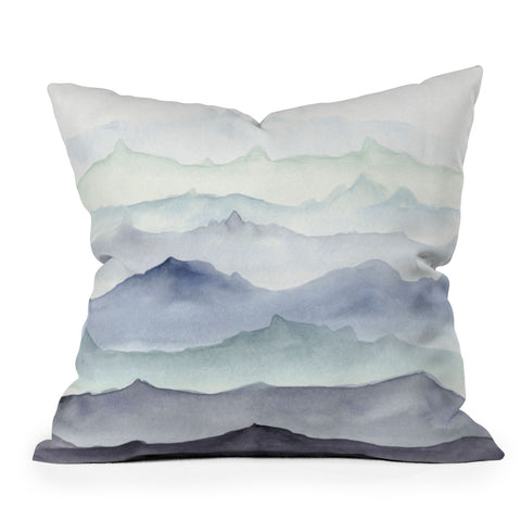 Wonder Forest Mountain Mist Throw Pillow