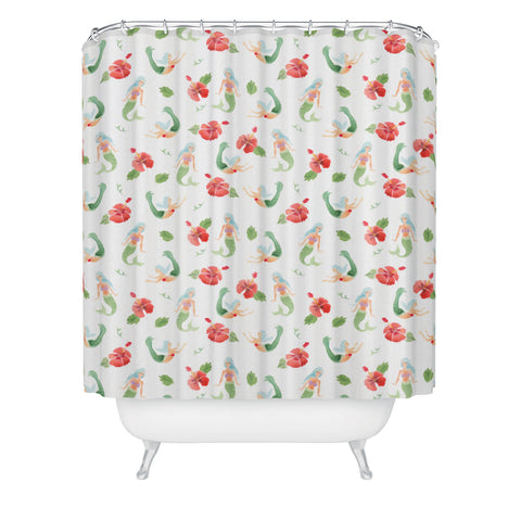 Wonder Forest Mystical Mermaids Shower Curtain