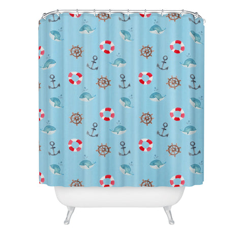 Wonder Forest Nautical Necessities Shower Curtain
