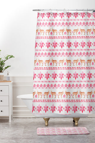 Wonder Forest Nifty Nordic Shower Curtain And Mat