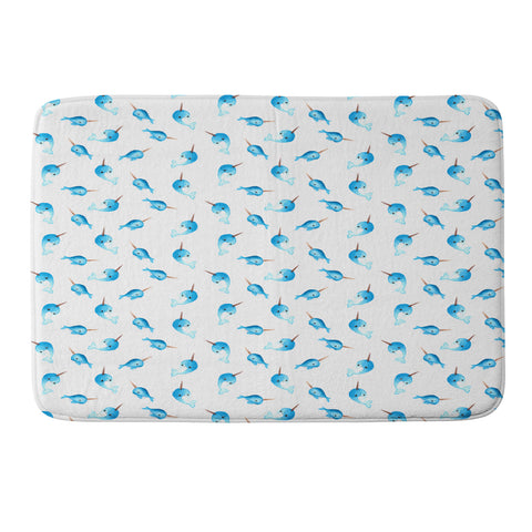 Wonder Forest Nutty Narwhals Memory Foam Bath Mat