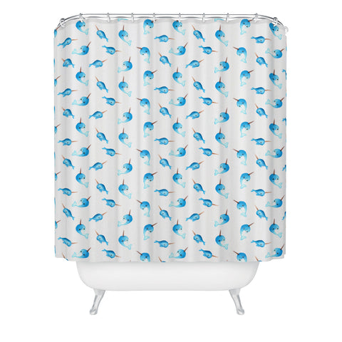 Wonder Forest Nutty Narwhals Shower Curtain