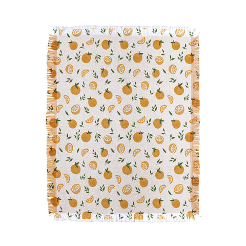 Wonder Forest OhLaLa Oranges Throw Blanket