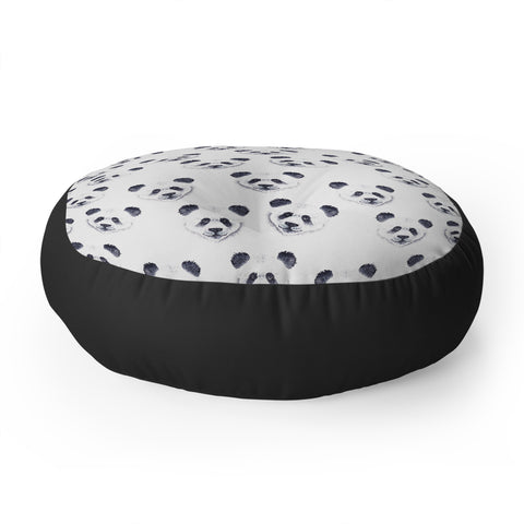 Wonder Forest Panda Party Floor Pillow Round