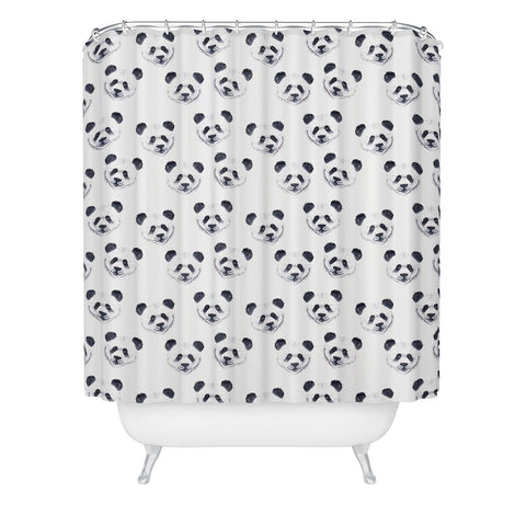 Wonder Forest Panda Party Shower Curtain