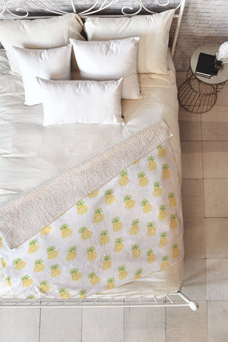 Wonder Forest Pineapple Express Fleece Throw Blanket