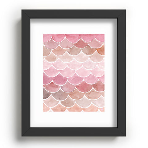 Wonder Forest Pink Mermaid Scales Recessed Framing Rectangle