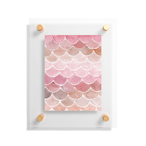Wonder Forest Pink Mermaid Scales Floating Acrylic Print