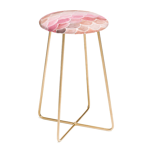 Wonder Forest Pink Mermaid Scales Counter Stool