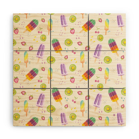 Wonder Forest Popsicle Paradise Wood Wall Mural