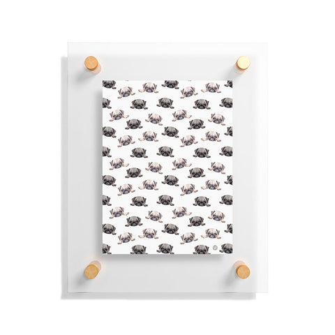 Wonder Forest Pouty Pugs Floating Acrylic Print