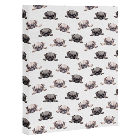 Wonder Forest Pouty Pugs Art Canvas