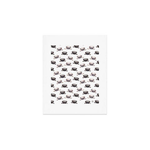 Wonder Forest Pouty Pugs Art Print
