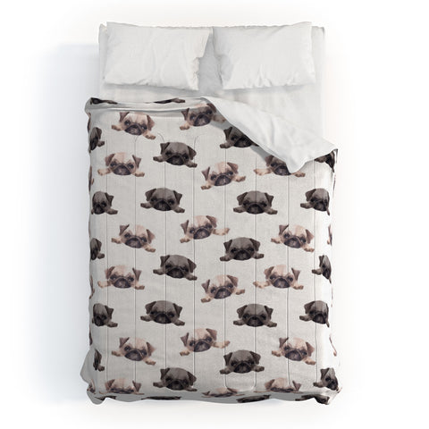 Wonder Forest Pouty Pugs Comforter