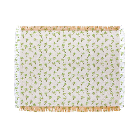 Wonder Forest Pretty Palm Trees Throw Blanket