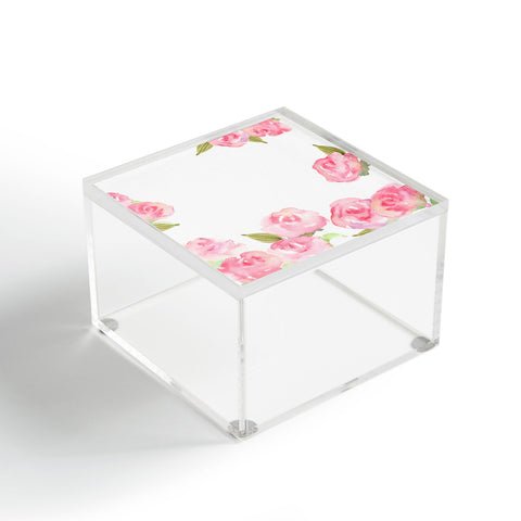 Wonder Forest Raining Roses Acrylic Box