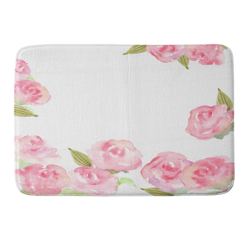 Wonder Forest Raining Roses Memory Foam Bath Mat