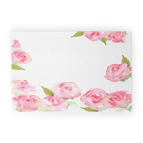 Wonder Forest Raining Roses Welcome Mat