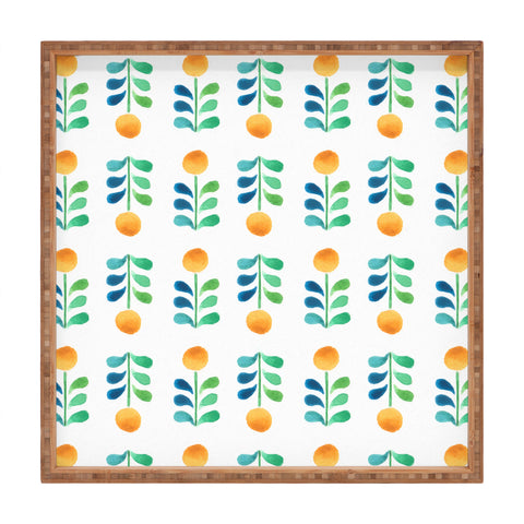 Wonder Forest Retro Blooms Square Tray