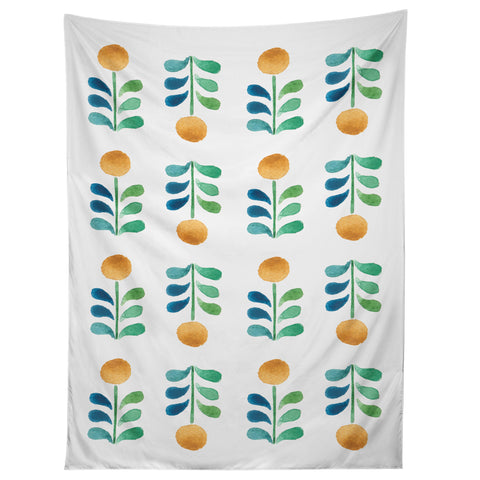 Wonder Forest Retro Blooms Tapestry