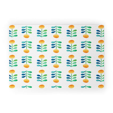 Wonder Forest Retro Blooms Welcome Mat