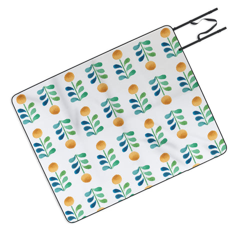 Wonder Forest Retro Blooms Picnic Blanket