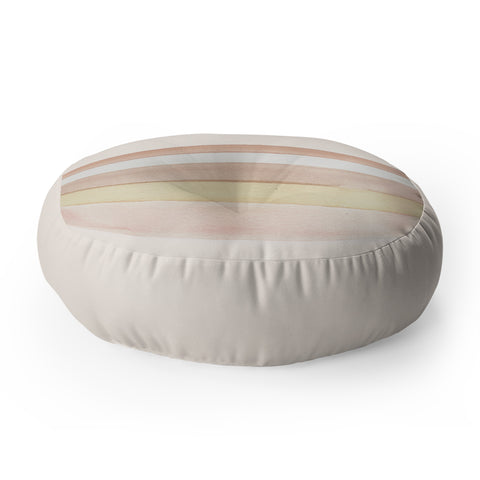 Wonder Forest She Said Stripes Floor Pillow Round