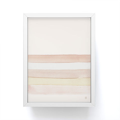 Wonder Forest She Said Stripes Framed Mini Art Print