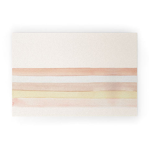 Wonder Forest She Said Stripes Welcome Mat