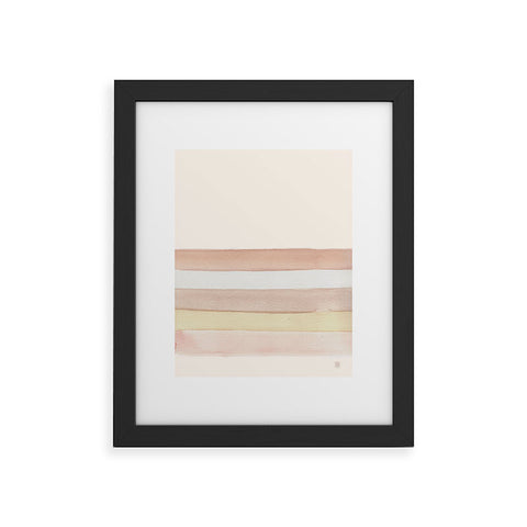 Wonder Forest She Said Stripes Framed Art Print