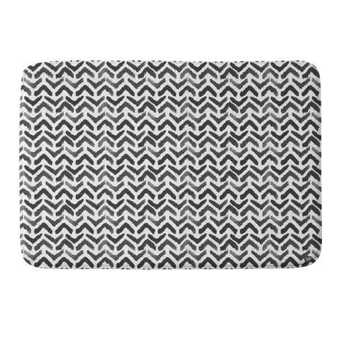 Wonder Forest Sketchy Chevron Memory Foam Bath Mat