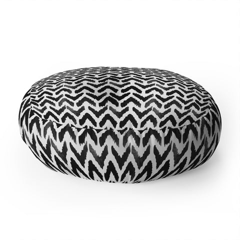 Wonder Forest Sketchy Chevron Floor Pillow Round