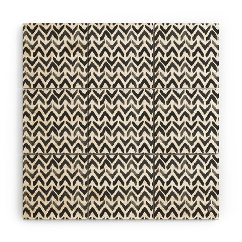 Wonder Forest Sketchy Chevron Wood Wall Mural