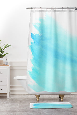 Wonder Forest Sky to Sea Shower Curtain And Mat
