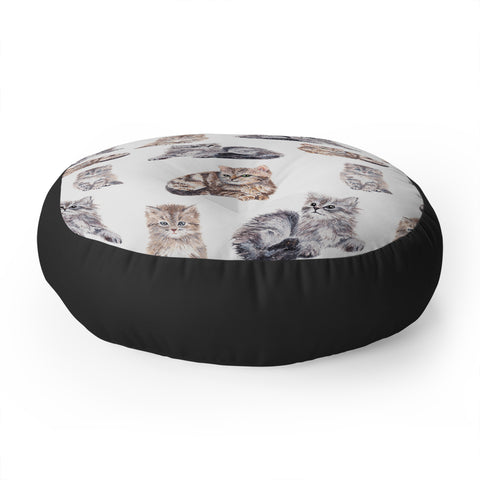 Wonder Forest Smitten Kittens Floor Pillow Round