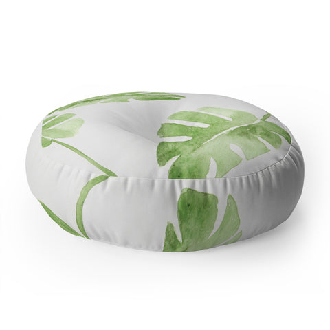 Wonder Forest Split Leaf Floor Pillow Round